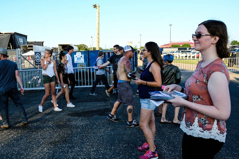 Activists meetup to hand out flyers